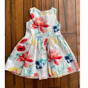 ❗️SOLD White floral dress with buttons on back